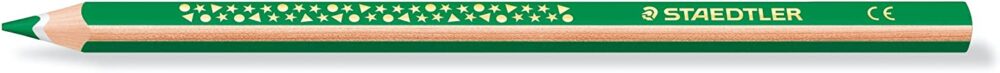 Staedtler Jumbo Noris 128 Lapiz Triangular de Color - Mina de 4mm - Resistencia a la Rotura - Diseo Ergonomico - Color Verde