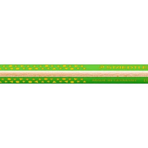 Staedtler Jumbo Noris 128 Lapiz Triangular de Color - Mina de 4mm - Resistencia a la Rotura - Diseo Ergonomico - Color Verde Claro