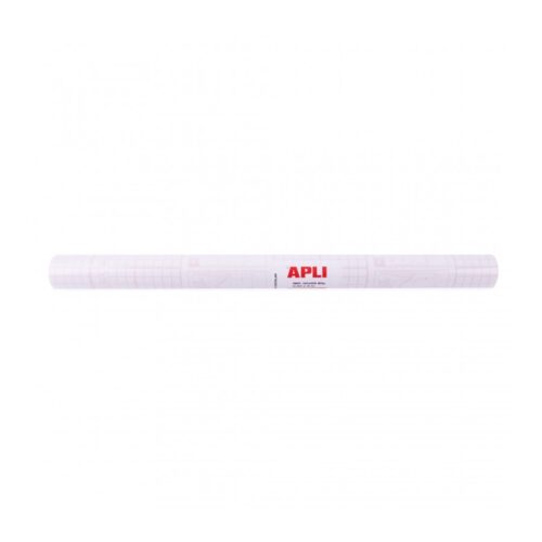 Apli Forro de Libros en Rollo 80µ 3 x 0,5 m - Polipropileno - Adhesivo Reposicionable - Alta Resistencia