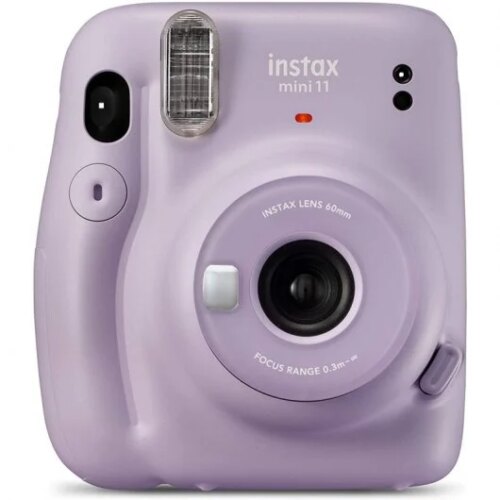 Fujifilm Instax Mini 11 Lilac Purple Camara Instantanea - Tamao de Imagen 62x46mm - Flash Auto - Mini Espejo para Selfies - Correa de Mano y 2 Botones de Obturador Diferentes