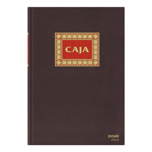Dohe Libro de Contabilidad Caja - Folio Natural - Encuadernacion en Tela - 100 Hojas Papel Offset Registro de 100gr
