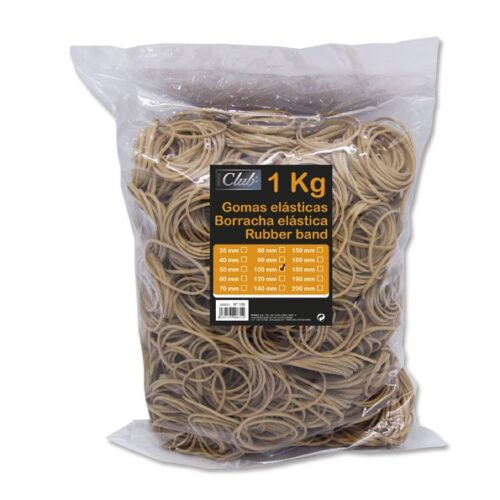 Office Club Gomas Elasticas Ø 100mm - Alta Calidad - Bolsa de 1000gr