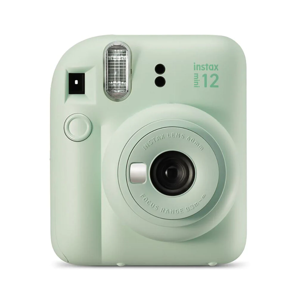 Fujifilm Instax Mini 12 Mint Green Camara Instantanea - Tamao de Imagen 62x46mm - Flash Auto - Exposicion Automatica - Mini Espejo para Selfies - Modo Primer Plano