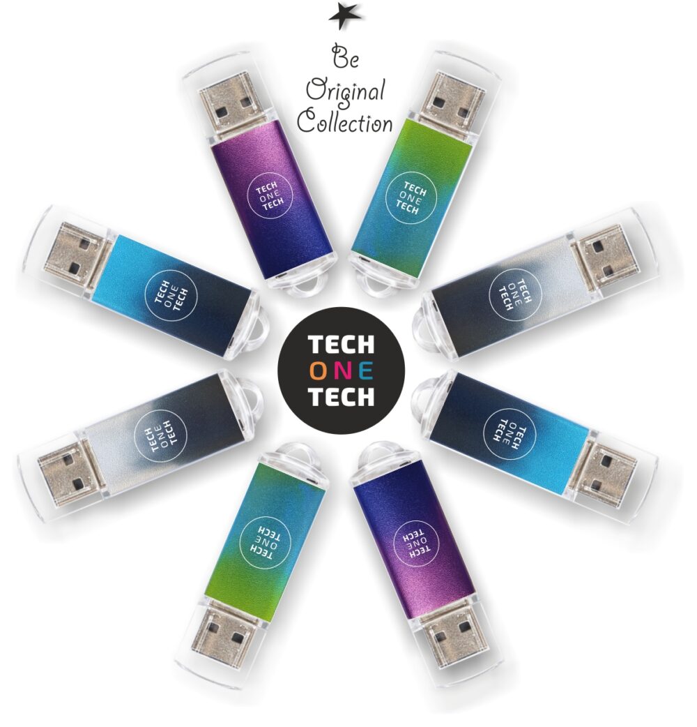 TechOneTech Be Original Gradient Pack Ahorro de 8 Memorias USB 2.0 32GB - Diseos Surtidos (Pendrive)