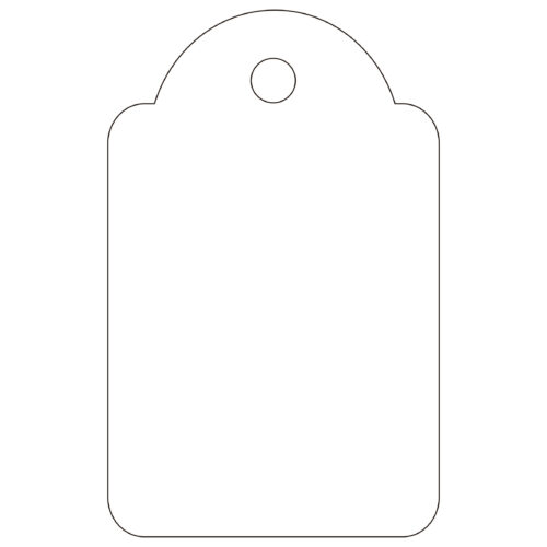 Apli Etiquetas Colgantes Blancas 22 x 35mm 500 U.