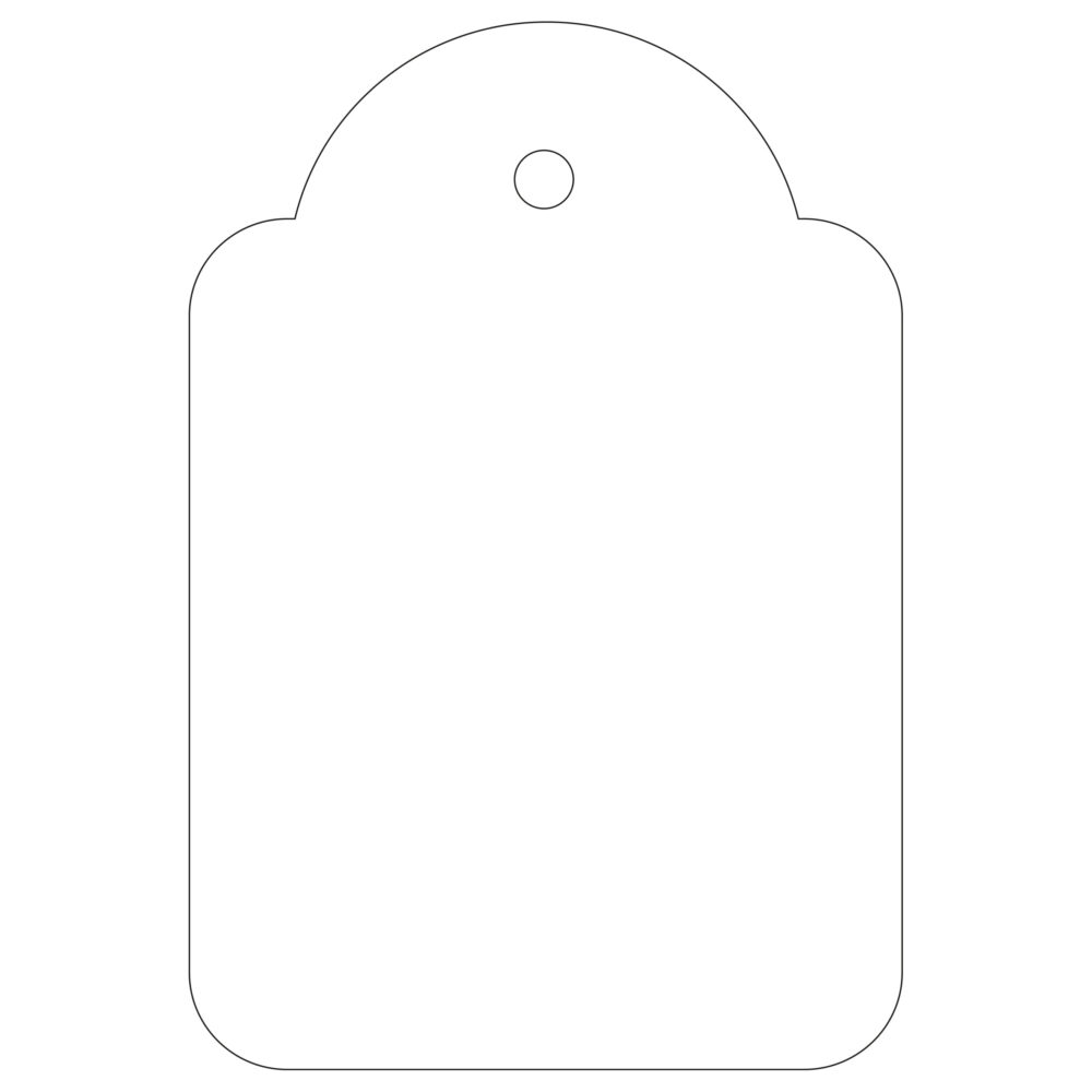 Apli Etiquetas Colgantes Blancas 36 x 53mm 500 U.