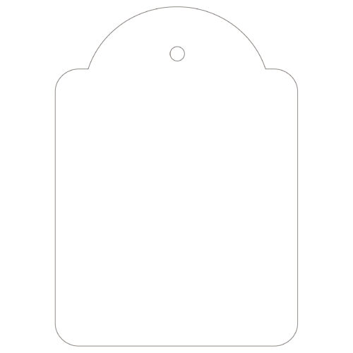 Apli Etiquetas Colgantes Blancas 50 x 70mm 400 U.
