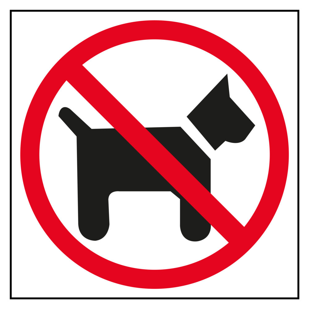 Apli Etiqueta Sealizacion Prohibido Perros 1 U.