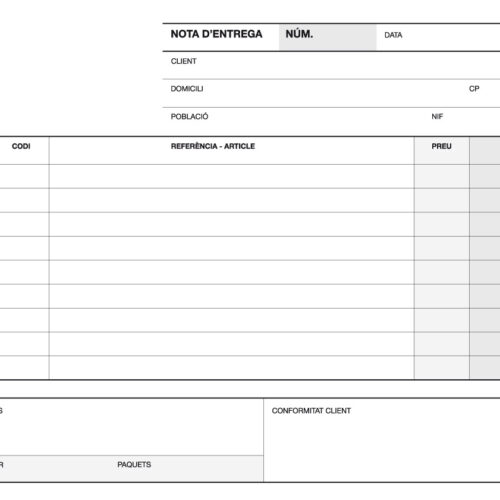 Apli Talonario Entrega 1/4 Apaisado Duplicado A-49 - Formato Apaisado - Duplicado - Numeracion Secuencial - Papel Autocopiativo - Color Blanco