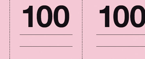 Apli Talonario Guardarropa 1-100 - Numeracion Del 1 al 100 - Papel Autocopiativo - Tamao A-990 - Blanco