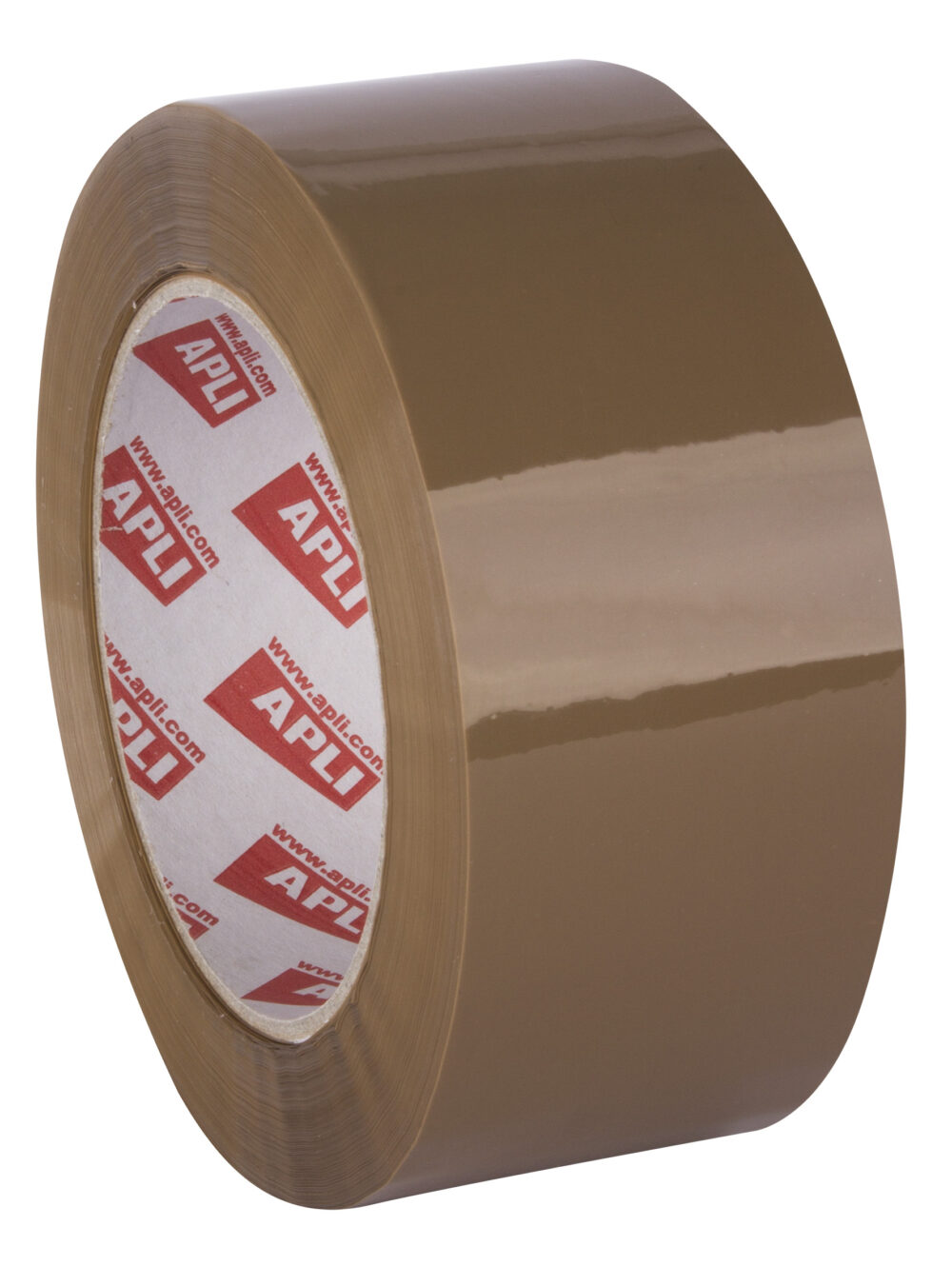 Apli Precinto Basic Pp Acrilico - 48mm x 132m - Resistente al Agua y al Envejecimiento - Facil de Cortar - Marron