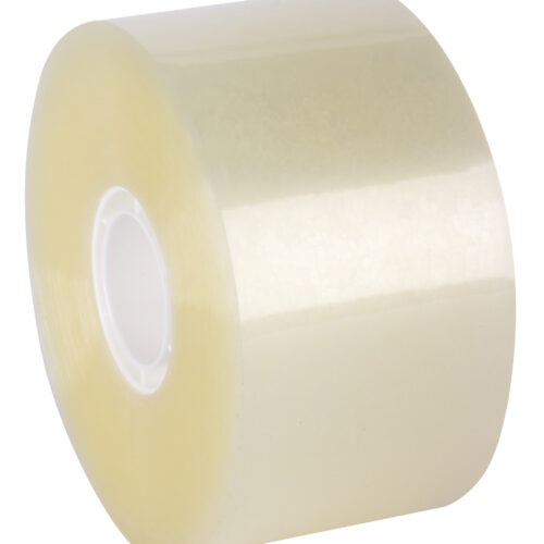 Apli Precinto Compact sin Ruido Pp Acrilico Transparente 50mm x 132m - Facil de Cortar - Adhesivo Fuerte - Resistente al Desgarro - Transparente - Claro, Color: Transparente