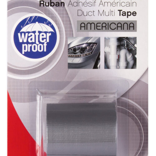 Apli Cinta Americana Multiusos - 50mm x 5m - Resistente al Agua y a la Intemperie - Adhesivo Fuerte y Duradero - Gris