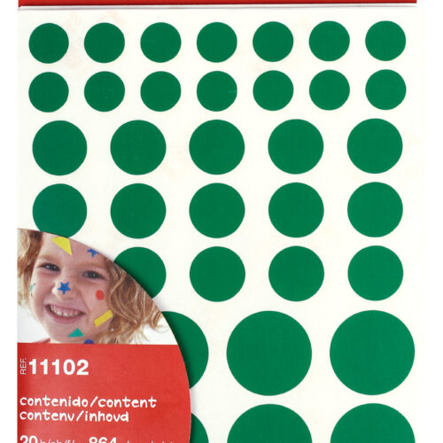 Apli Gomets Adhesivo Removible - 864 Gomets por Bolsa - Diferentes Colores, Formas y Tamaos - Desarrollo de Habilidades - Normas EN-71 y FSC