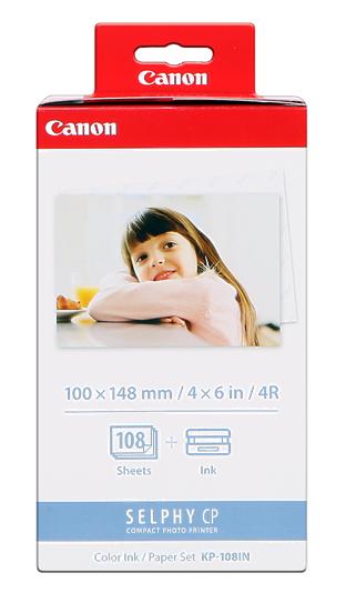 Canon KP-108IN Value Pack de Tinta Original - 108 Hojas Papel Fotografico 100x148 mm - 3115B001