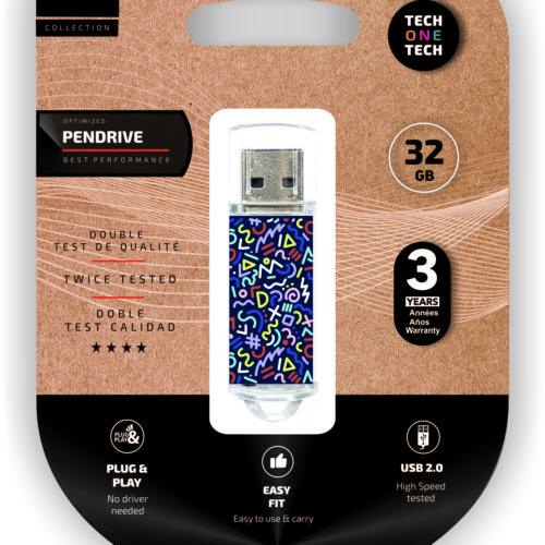 TechOneTech Kaotic Dark Memoria USB 2.0 32GB (Pendrive)
