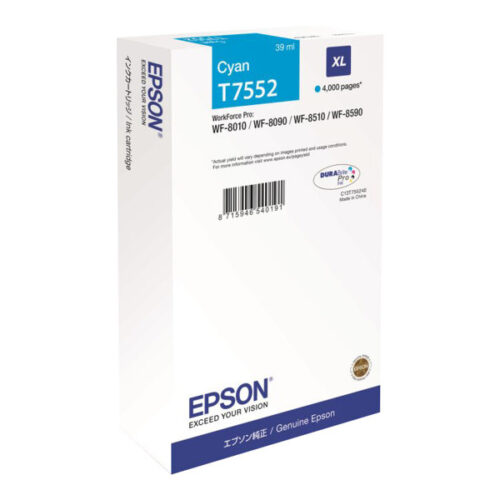 Epson T7552 Cyan Cartucho de Tinta Original - C13T755240