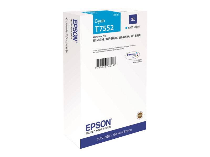Epson T7552 Cyan Cartucho de Tinta Original - C13T755240