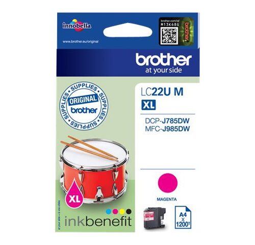 Brother LC22U Magenta Cartucho de Tinta Original - LC22UMBP