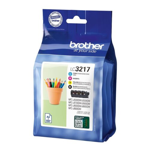 Brother LC3217 Pack de 4 Cartuchos de Tinta Originales - LC3217VAL