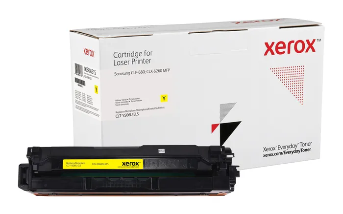 Xerox Everyday Samsung CLP680/CLX6260 Amarillo Cartucho de Toner Generico - Reemplaza CLT-Y506L/CLT-Y506S/SU515A/SU524A