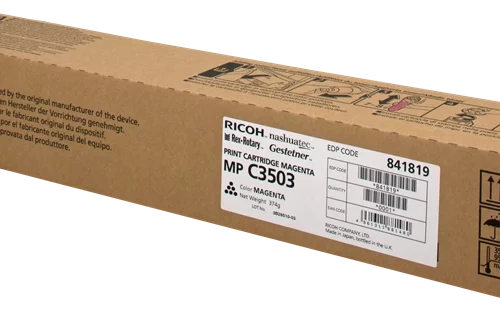 Ricoh Aficio MP-C3003/MP-C3004/MP-C3503/MP-C3504/MP-C4504/MP-C5504/MP-C6004 Magenta Cartucho de Toner Original - 841819/841815