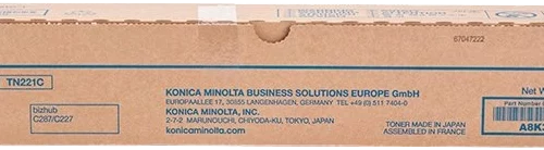 Konica Minolta TN221 Cyan Cartucho de Toner Original - TN221C/A8K3450