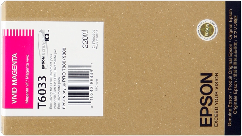 Epson T6033 Magenta Cartucho de Tinta Original - C13T603300