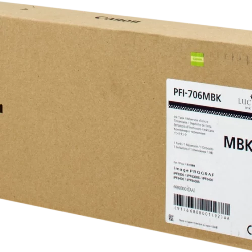 Canon PFI706 Negro Mate Cartucho de Tinta Original - 6680B001
