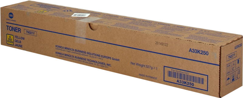 Konica Minolta TN321 Amarillo Cartucho de Toner Original - TN321Y/A33K250