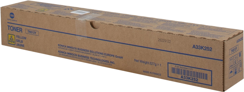 Konica Minolta TN512 Amarillo Cartucho de Toner Original - TN512Y/A33K252