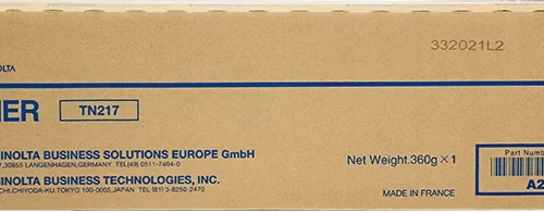 Konica Minolta TN217 Negro Cartucho de Toner Original - A202031/A202051/TN217