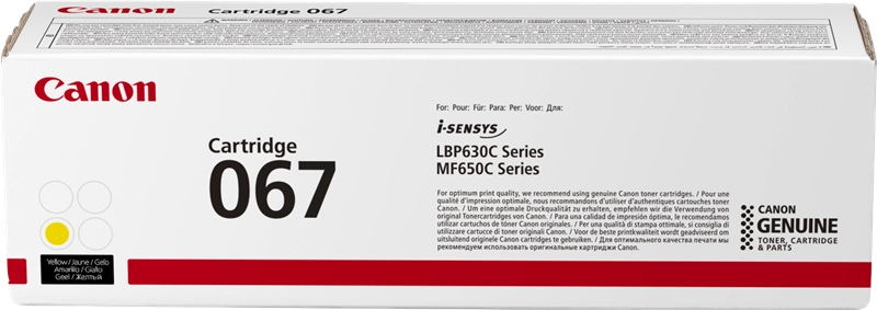 Canon 067 Amarillo Cartucho de Toner Original - 5099C002