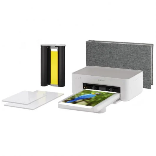 Xiaomi Instant Photo Printer 1S Set Impresora Fotografica WiFi - Incluye: Cinta para 20 Hojas, Papel Fotografico de 3?, Papel Fotografico de 6? y Album de 50 pag.