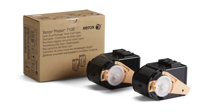 Xerox Phaser 7100 Cyan Pack de 2 Cartuchos de Toner Original - 106R02602