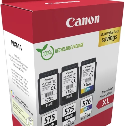 Canon PG-575XL/CL-576XL Multipack de 3 Cartuchos de Tinta Originales - 5437C004