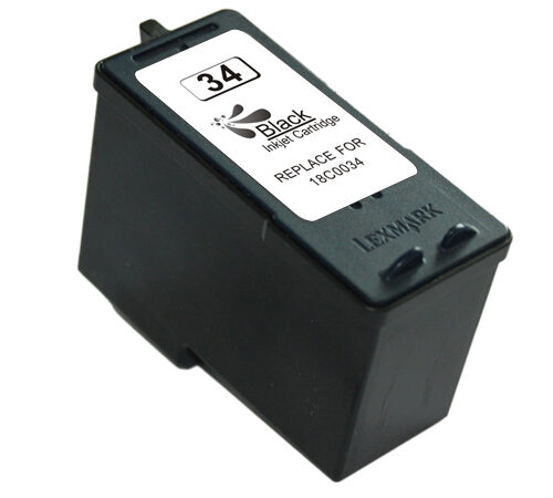 Lexmark 34 Negro Cartucho de Tinta Generico - Reemplaza 18C0034E
