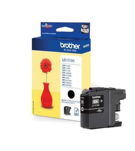 Brother LC121 Negro Cartucho de Tinta Original - LC121BKBP