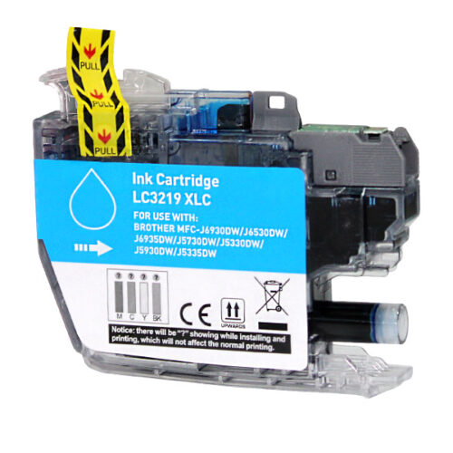 Brother LC3219XL Cyan Cartucho de Tinta Generico - Reemplaza LC3219XLC